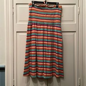 HM smocked jersey knit dress